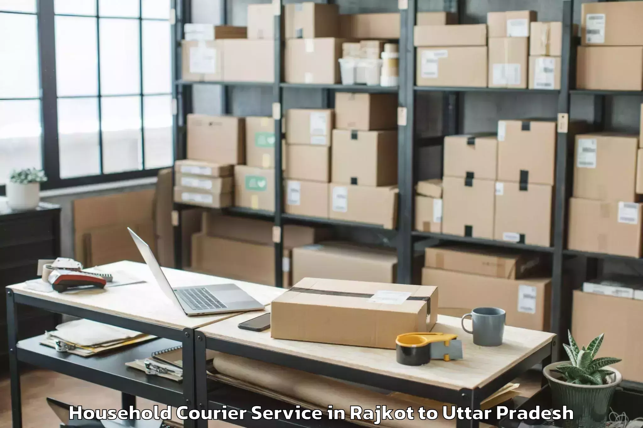 Quality Rajkot to Zaidpur Household Courier